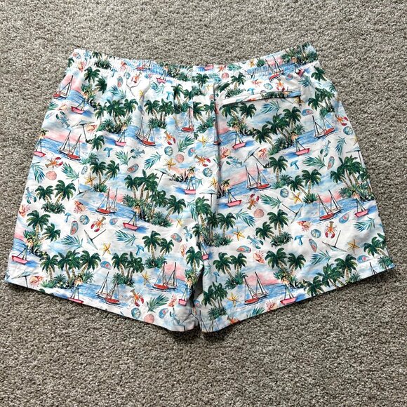 Caribbean Big Man 2XB Mesh Lined Swim Trunks Boats Beach Tropical Retail - Picture 3 of 8